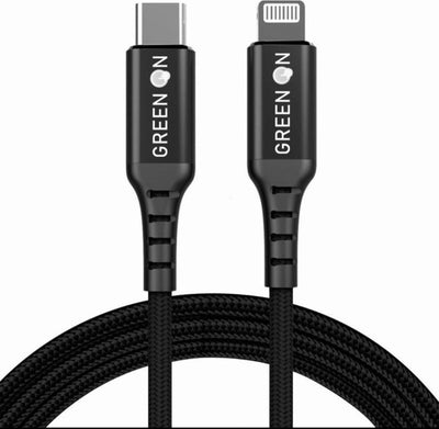GreenOn 60W USB Type C Lightning Kabel | Aluminum Alloy Apple iPhone Lightning naar TYPE-C | 1.2 Meter