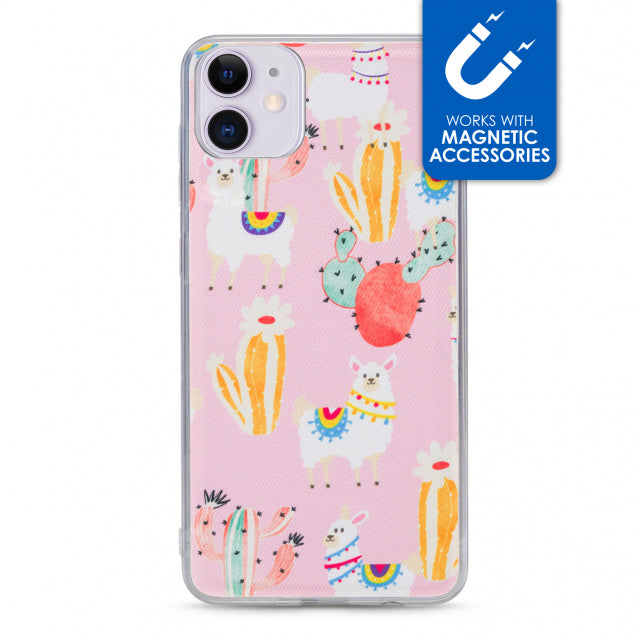 My Style Magneta Case For Apple Iphone 11 Pink Alpaca