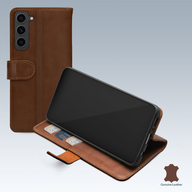 Mobilize Leather Wallet Samsung Galaxy S23 5G Brown