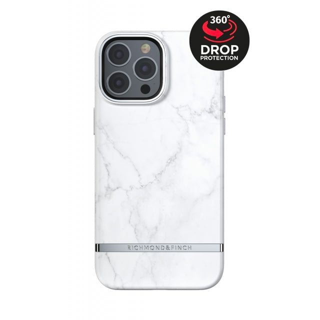 Richmond & Finch Freedom Series One-Piece Apple Iphone 13 Pro Max White Marble
