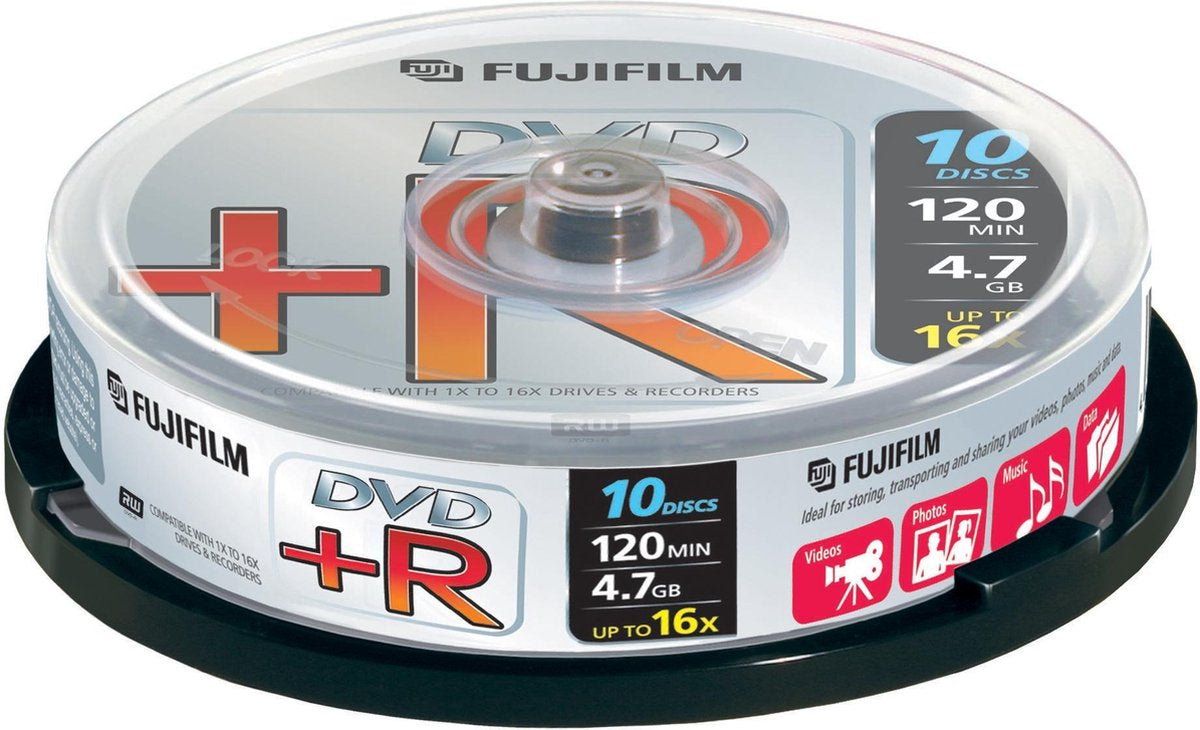 DVD+R 4.7GB 16X 10PK SPINDLE