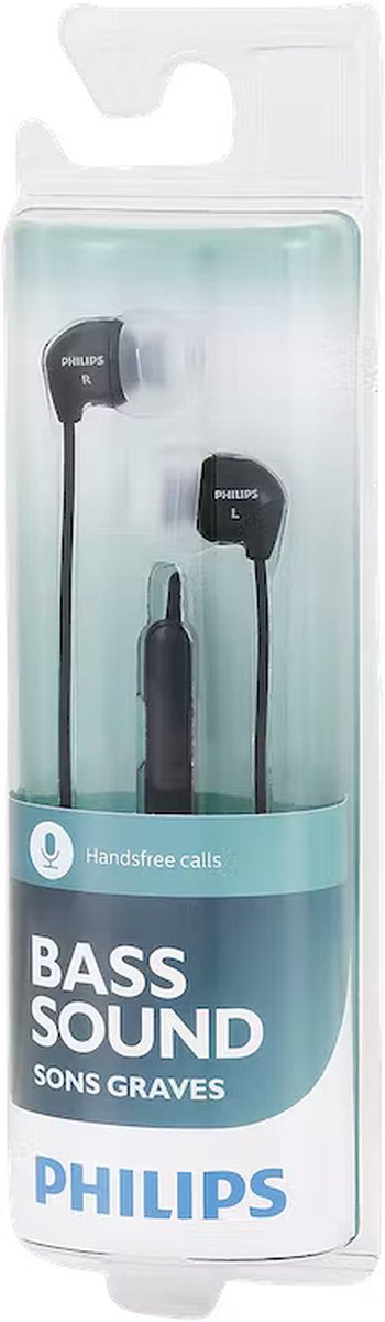 Philips Bass Sound Earphones - With microphone for hands-free calling 