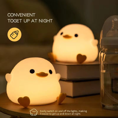 Doudou Duck Nachtlamp (USB oplaadbaar / 2 standen)