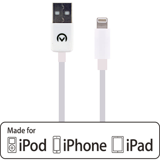 Mobilize Cable Usb To Apple Mfi Lightning 1M. 12W White