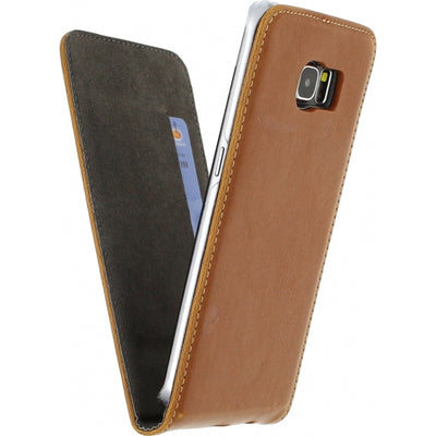 Mobilize Premium Magnet Flip Case Samsung Galaxy S6 Edge Brown