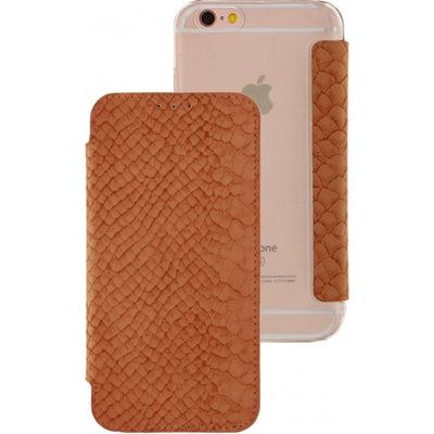 Mobilize Slim Booklet Apple Iphone 6/6S Soft Snake Apricot