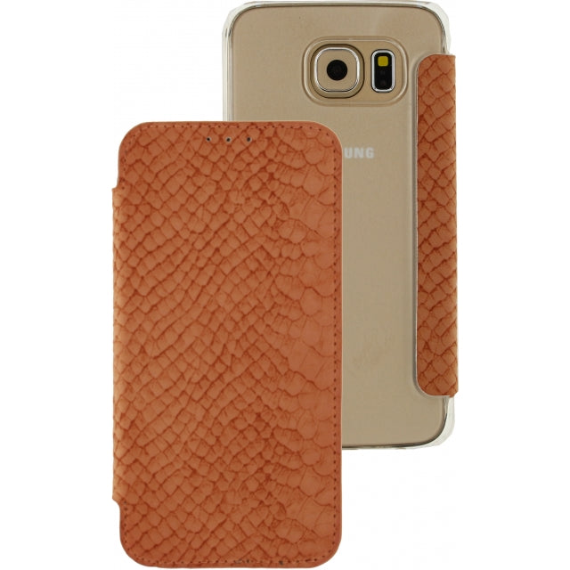 Mobilize Slim Booklet Samsung Galaxy S6 Soft Snake Apricot