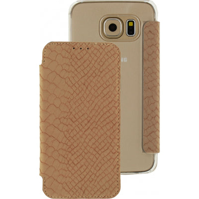 Mobilize Slim Booklet Samsung Galaxy S6 Soft Snake Creamy Rose