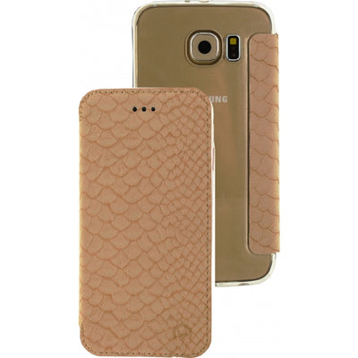 Mobilize Slim Gelly Booklet Samsung Galaxy S6 Soft Snake Creamy Rose