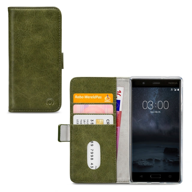 Mobilize Elite Gelly Wallet Book Case Nokia 3 Green