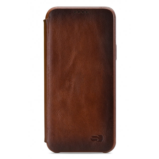 Senza Desire Skinny Leather Wallet Samsung Galaxy S9 Burned Cognac