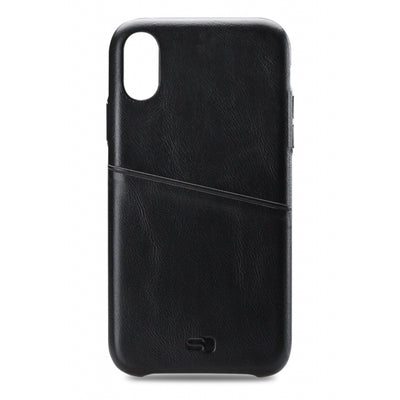 Senza Pure Leather Cover With Card Slot Apple Iphone Xr Deep Black