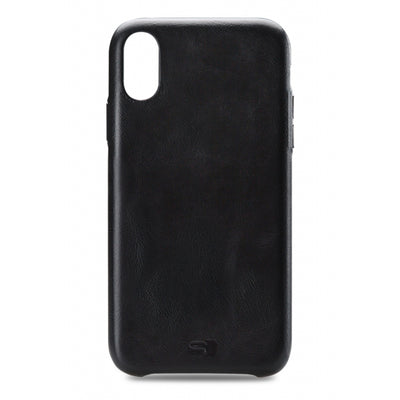 Senza Pure Leather Cover Apple Iphone Xs Max Deep Black