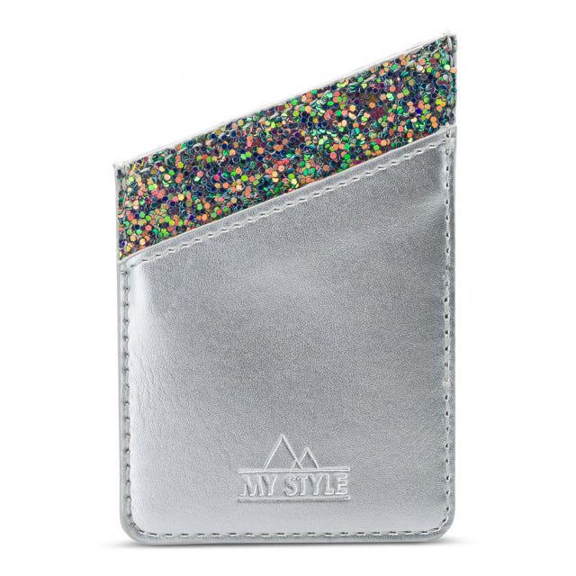 My Style Universal Sticky Card Pocket Silver Glam