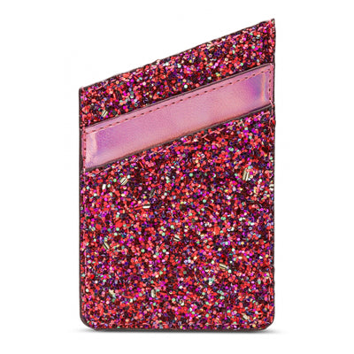 My Style Universal Sticky Card Pocket Pink Glitter