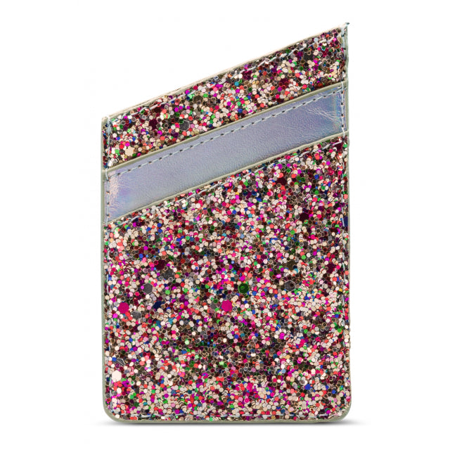 My Style Universal Sticky Card Pocket Silver Glitter