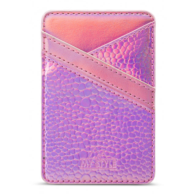 My Style Universal Sticky Card Pocket Pink Shimmer