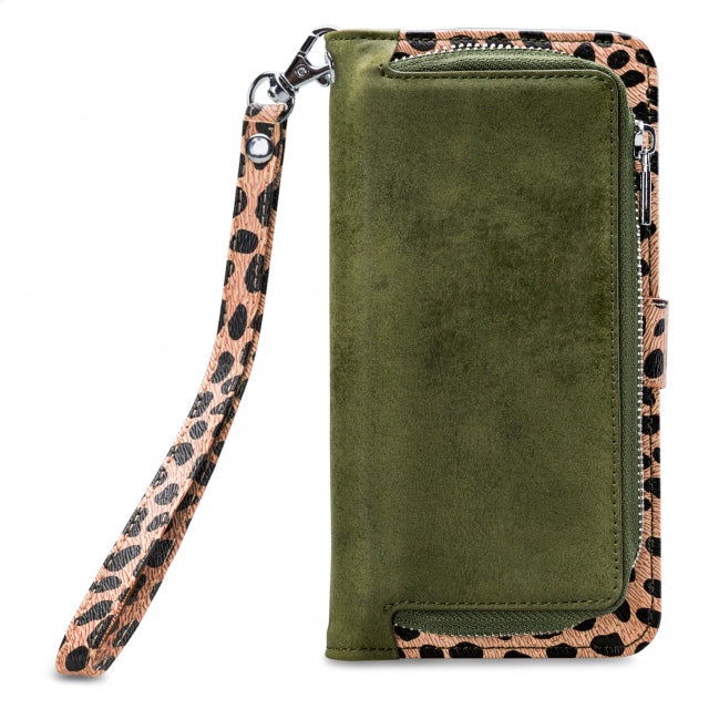 Mobilize 2In1 Gelly Zipper Case Samsung Galaxy J6 2018 Olive/Leopard