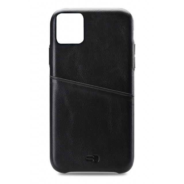 Senza Pure Leather Cover With Card Slot Apple Iphone 11 Pro Deep Black