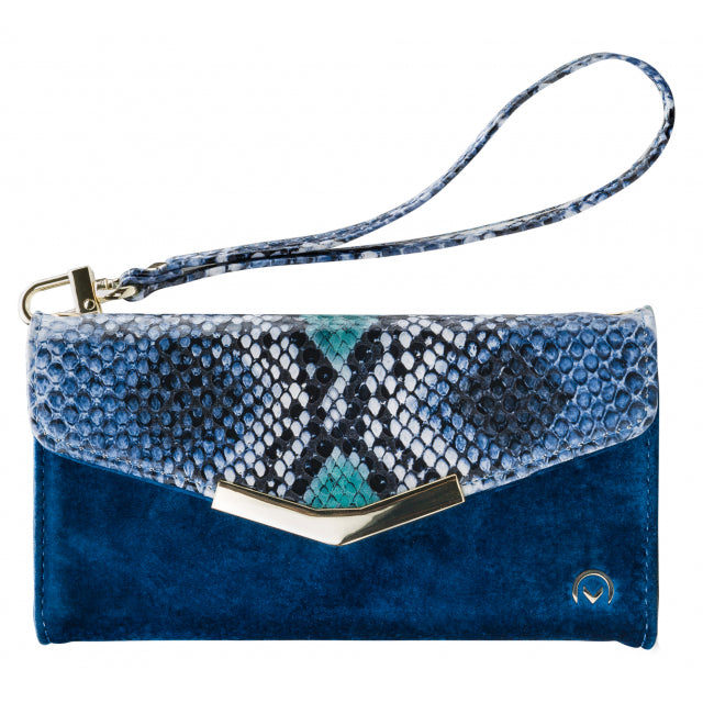 Mobilize 2In1 Gelly Velvet Clutch For Apple Iphone 6/6S/7/8/Se (2020/2022) Royal Blue Snake