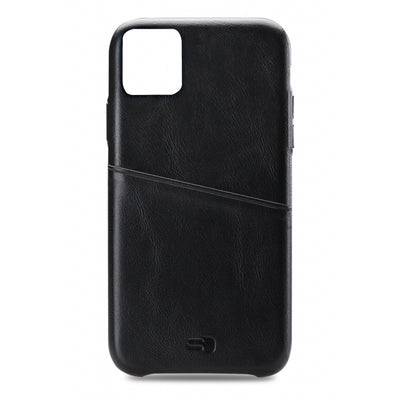 Senza Pure Leather Cover With Card Slot Apple Iphone 11 Pro Max Deep Black