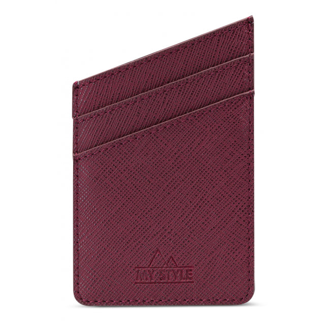 My Style Universal Sticky Card Pocket Bordeaux