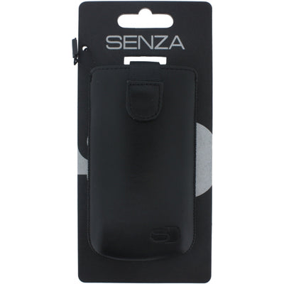 Senza Leather Slide Case Black Size S