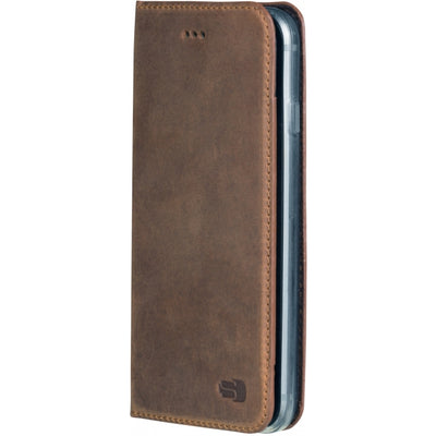 Senza Raw Leather Booklet Apple Iphone 6/6S Chestnut Brown