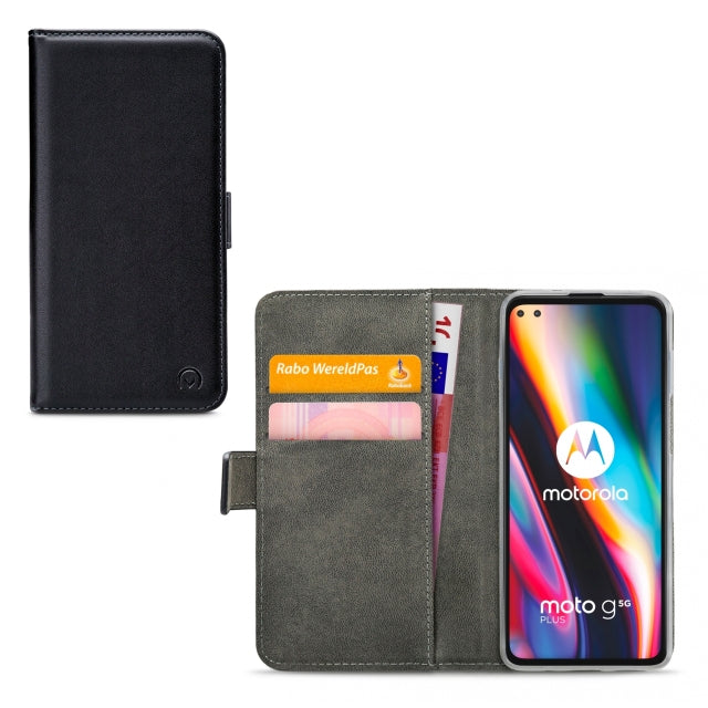 Mobilize Classic Gelly Wallet Book Case Motorola Moto G 5G Plus Black