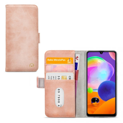 Mobilize Elite Gelly Wallet Book Case Samsung Galaxy A31 Soft Pink