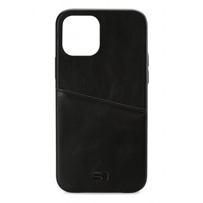 Senza Pure Leather Cover With Card Slot Apple Iphone 12/12 Pro Deep Black