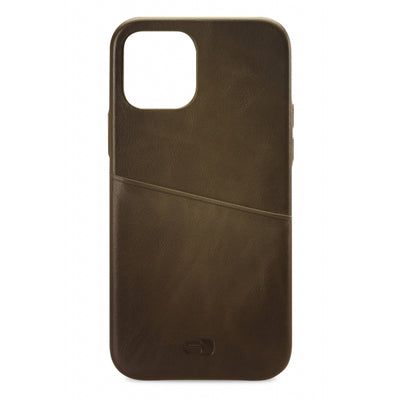 Senza Desire Leather Cover With Card Slot Apple Iphone 12 Mini Burned Olive