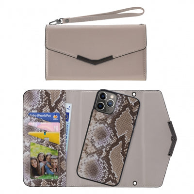 Mobilize 2In1 Elegant Magnet Clutch Apple Iphone 11 Pro Beige Snake