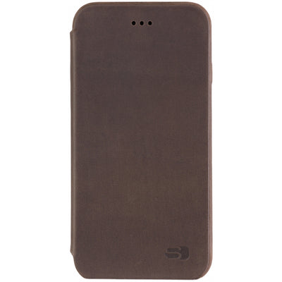 Senza Raw Skinny Leather Booklet Apple Iphone 6/6S Chestnut Brown