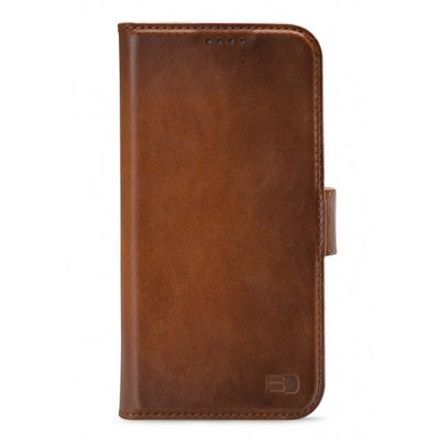 Senza Desire Leather Wallet Samsung Galaxy S8+ Burned Cognac