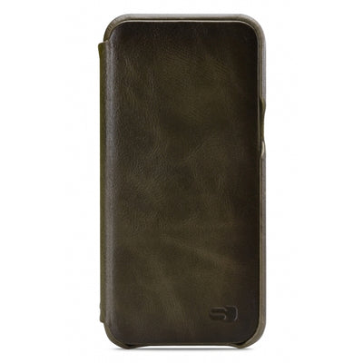 Senza Desire Skinny Leather Wallet Samsung Galaxy S8 Burned Olive