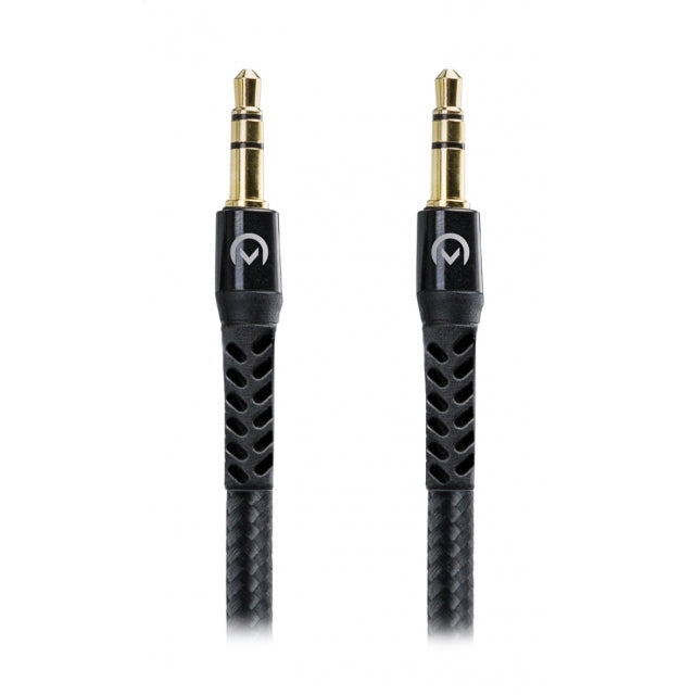 Mobilize Nylon Braided Aux Cable 1.5M Black