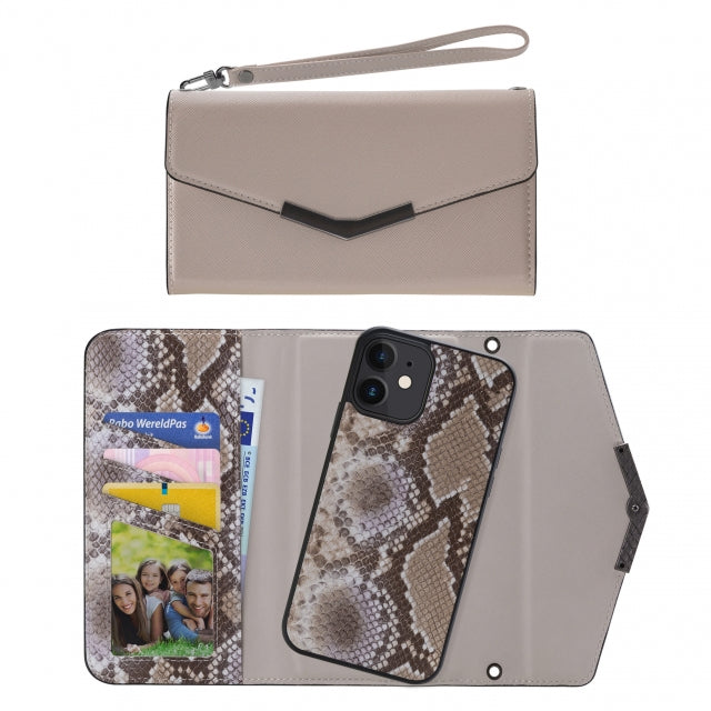 Mobilize 2In1 Elegant Magnet Clutch Apple Iphone 13 Beige Snake