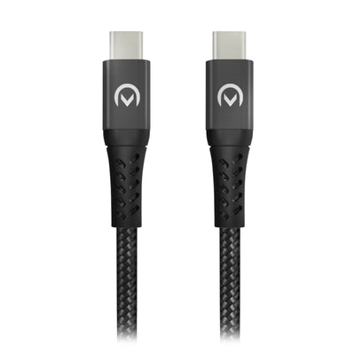 Mobilize Nylon Braided Charge/Sync Cable Usb-C To Usb-C 100W 2M. Black