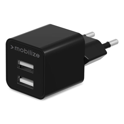 Mobilize Wall Charger 2X Usb 24W Black