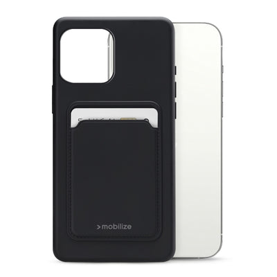 Mobilize Rubber Gelly Card Case Apple Iphone 13 Pro Max Matt Black