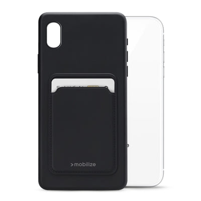 Mobilize Rubber Gelly Card Case Apple Iphone Xr Matt Black