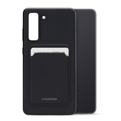 Mobilize Rubber Gelly Card Case Samsung Galaxy S21 Fe 5G Matt Black