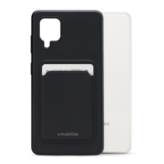 Mobilize Rubber Gelly Card Case Samsung Galaxy A12/M12 Matt Black