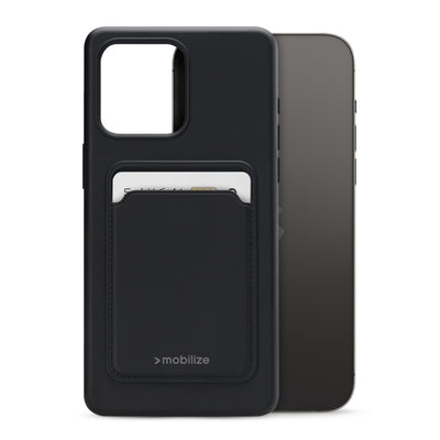 Mobilize Rubber Gelly Card Case Apple Iphone 14 Pro Max Matt Black