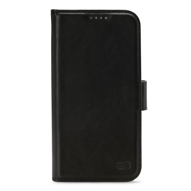 Senza Pure Leather Wallet Apple Iphone 14 Pro Deep Black