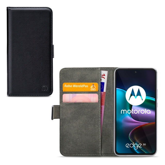 Mobilize Classic Gelly Wallet Book Case Motorola Edge 30 Black