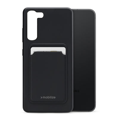 Mobilize Rubber Gelly Card Case Samsung Galaxy S23+ 5G Matt Black