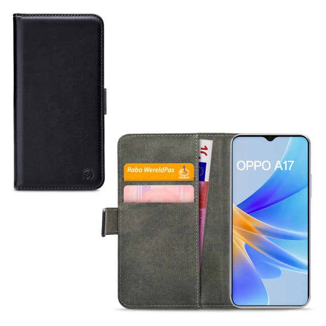 Mobilize Classic Gelly Wallet Book Case Oppo A17 Black