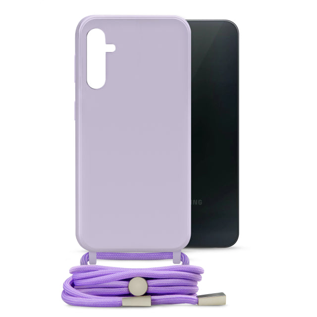 Mobilize Lanyard Gelly Case For Samsung Galaxy A24 4G Pastel Purple